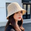 Woven Straw Bucket Hat Versatile Large Head Circumference Face Slimming Hat for Summer Gift Giving Daily