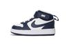 Court Borough 2 Abrasion Resistant Mid Top Skateboard Shoes Blue White Baby CD7784-107