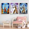 Affiche en toile Super bleu Goku, décor artistique mural pour salon, Cuadros Best