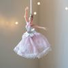 Cute Christmas Ballet Girl Pendant Gauze Skirt Handmade Christmas Tree Pendant Dance Theme Xmas Girl Decorations New Year Gifts