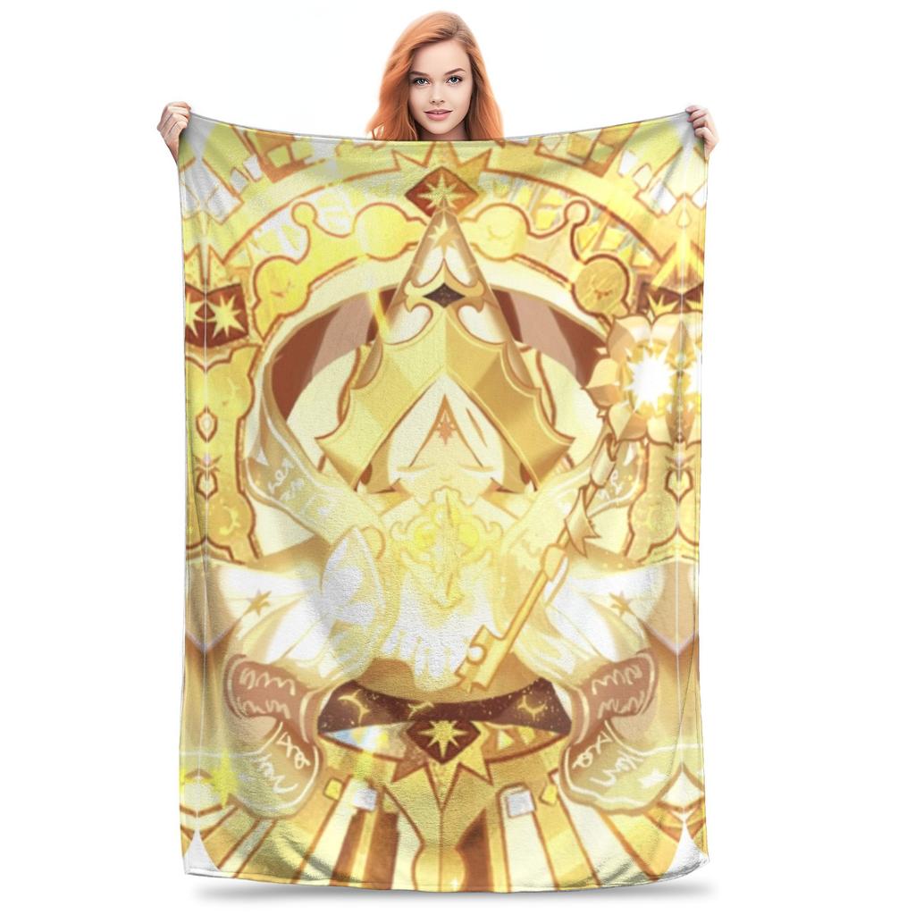Symbol of Deceit Blanket Cookie Run Kingdom Fuzzy Funny Warm Throw Blankets for Bedspread Autumn/Winter