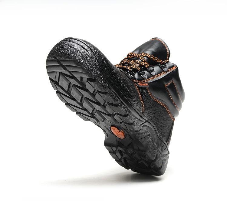 Steel Toe Cap Black Work Boots: Anti-Smash & Puncture-Resistant Safety Shoes