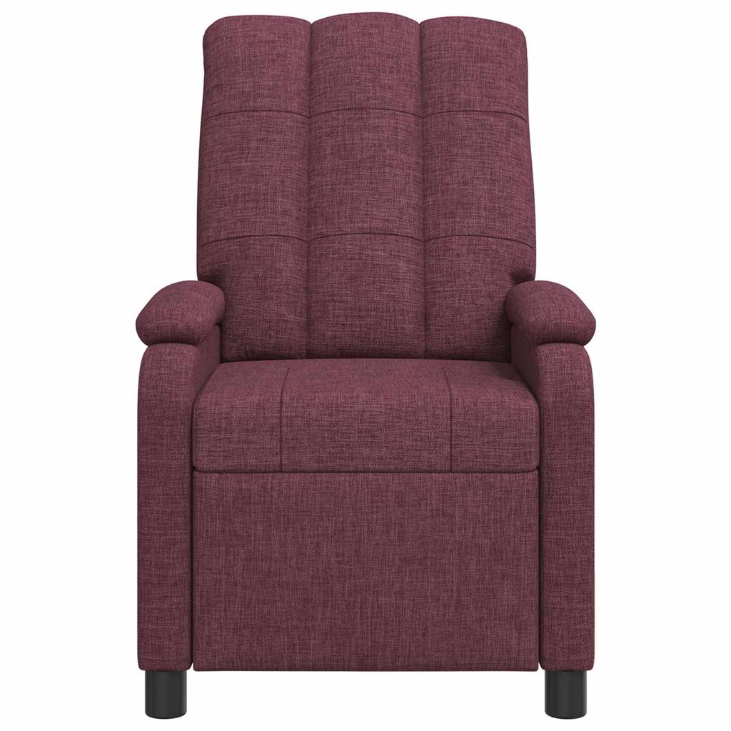 Recliner Chair Purple Fabric