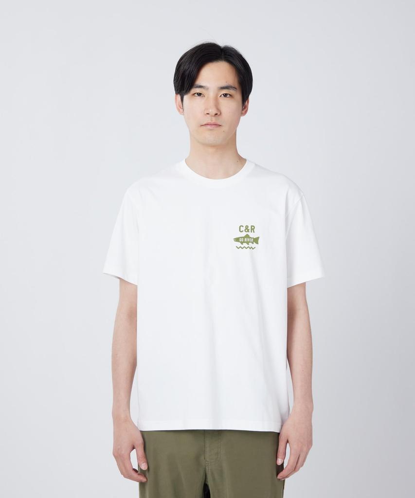 Trad Label Field Plating Short Size M [Snow Peak] T-Shirt SPTL-TS-26SU909 T-shirt, Sleeve, Men's/Women's, White,
