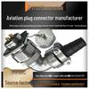 90° Angled Plug WY24 Waterproof Aviation Socket 19-Pin Wire Cable Connector TV+Z