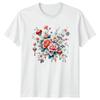 Floral Arrangement Womens T-Shirt Mens Tee Graphic Unisex Top