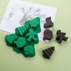 Weihnachtssüßigkeitenformen Silikon 6-fach Silikon Küchen Backwerkzeug 3D Schneeflocke Baum Weihnachtsmann Formen Für Cupcake Topper Mousse