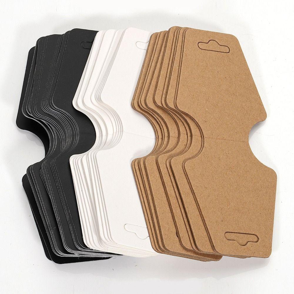 50PCS Accessories Jewellery Packing Card Paper Hanging Blank Tag Fashion Display Holder Cardboard