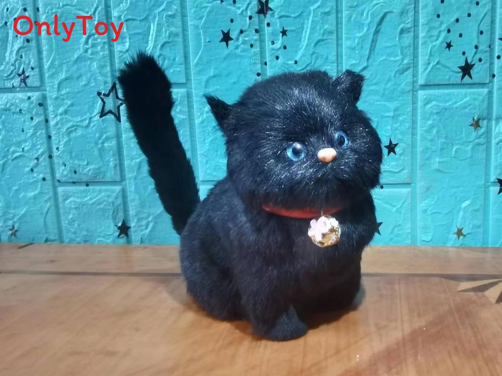 Cute Crying Cat Plush Toy With Realistic Animal Model For Kids And Giftgiving