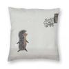 Owl And Hedgehog In The Fog Square Pillowcase Polyester Linen Velvet Creative Zip Decor Throw Pillow Case Car Cushion Case