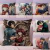 Y-Yona Of The D-Dawn Anime Cushion Cover Natural Linen Pillow Case Double-Sided Print Decorative Sofa Pillowcase Home Decor Gift