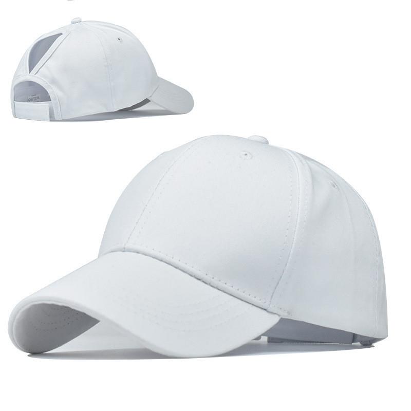 2020 Foreign Trade Explosion Models Open-end Ponytail Cap Simple Cotton Baseball Cap Duck Tongue Cap