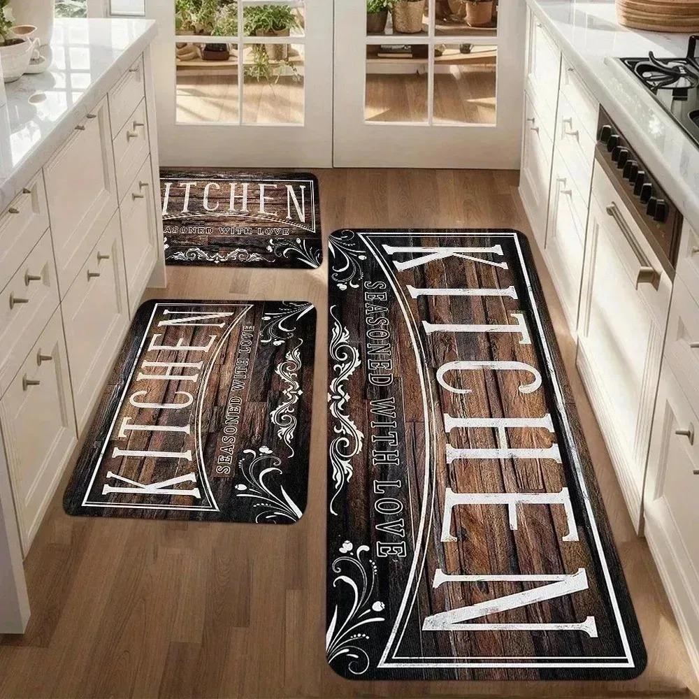1 Stück Katzenmuster Küchenteppich Rutschfeste Fußmatten Pop-Design Badezimmerteppich Badematte Teppich für Zuhause Spüle Wäsche Dekor