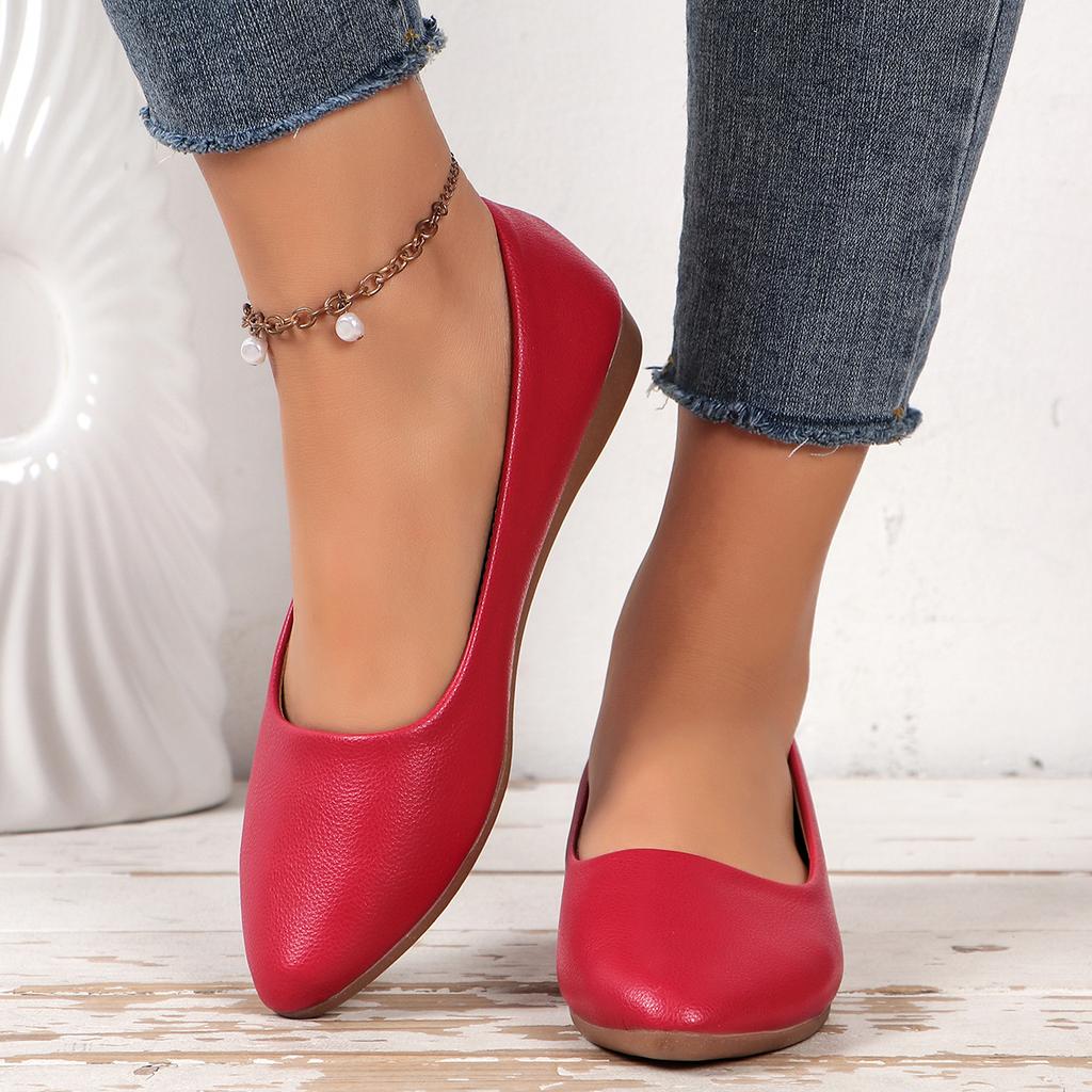 Fashion Specials Plus Size Flat Bottom Comfortable Shallow Shoes Plus Size Women's Casual Shoes with Easy To Wear and Take Off In Spring