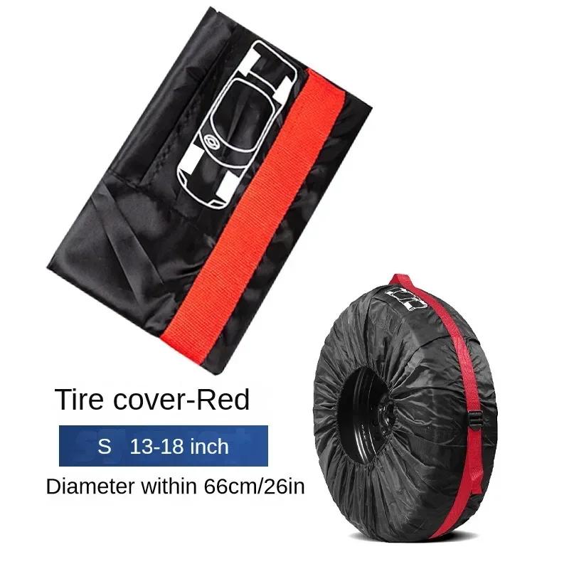 1/4 Adet Evrensel Araba Stepne Kılıfları Kılıfı Oto Tekerlek Lastikleri Saklama Çantaları 210D Oxford Kumaş Toz Geçirmez Koruyucu Araba Styling