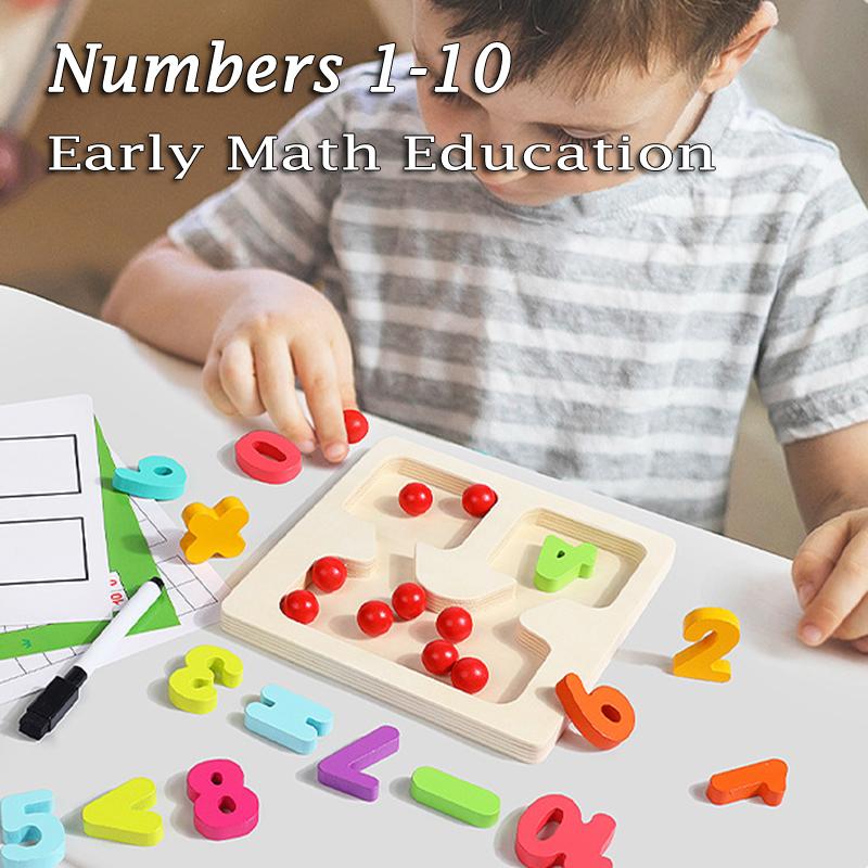 Vaikai Montessori Skaičiavimo matematikos žaislai Aritmetinis sudėjimas Atimtis Mokymo priemonės Loginis mąstymas Lavinantis mokymosi žaislai