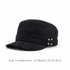Retro Baseball Cap Solid Color Newsboy Cap Korean Style Rivet cap  for Women