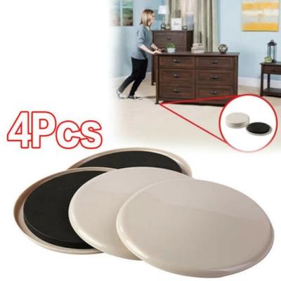 Anti-abrasion Furniture Sliders Reusable Leg Pads Furniture Gliders Anti Scratch Round Shape Floor Protector Mat Move Furniture