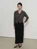 General Idea Minimal H-Line Long Skirt [Black] / Wbe1L13505