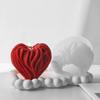 Heart Shaped Candle Gypsum Mold Scented Aromatherapys Silicone Molds Desktops Ornament Mold Home Decoration Mold