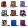 1 Paar Schoenveters met Dierenpatroon Platte Sneakers Schoenveters Tijger/Slang/Luipaardprint Schoenveter voor 120/140/160CM Schoenveters