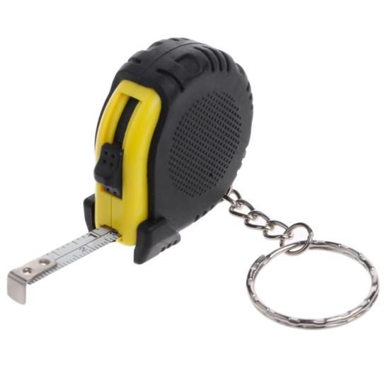 1m Mini Retractable Ruler Tape Measure Key Chain Style Home Work Measuring Tool