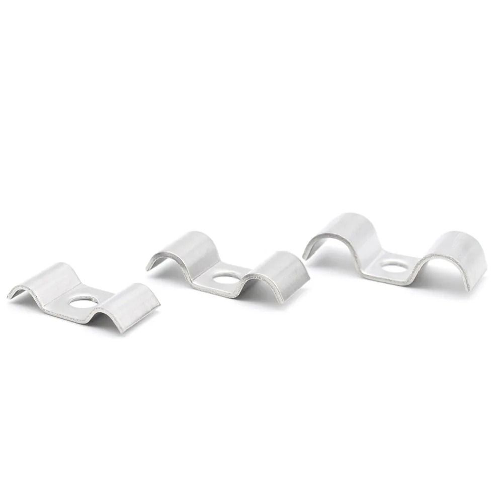 1Pcs M-Type Pipe Clamp Saddle Buckle 304 Stainless Steel Horseback Pipe M6-M32 Hardware Fastener Throat Hoop
