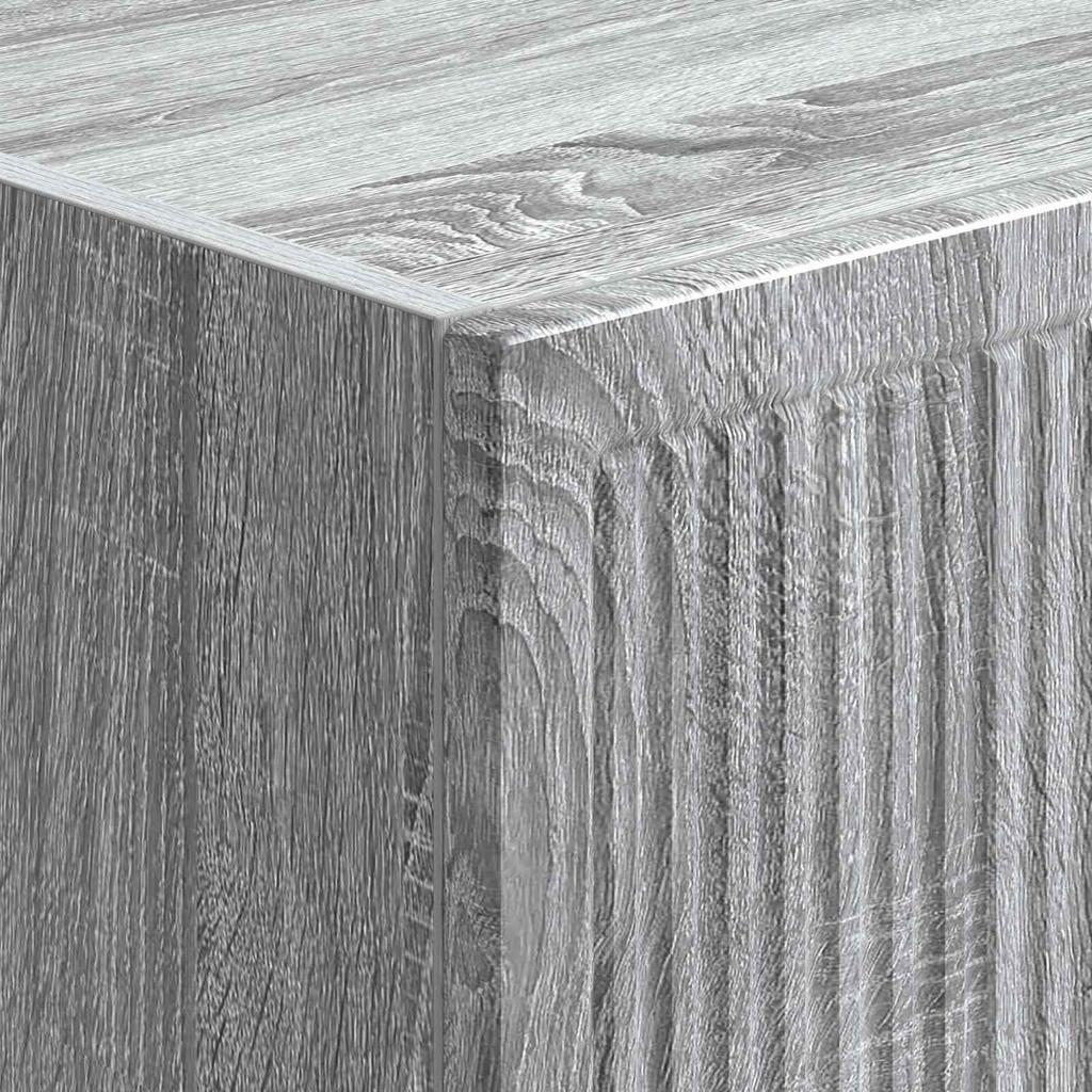 Cabinet Set 2 Pcs Grey Sonoma 34.5 X 33 X 90 Cm Particleboard