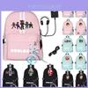Roblox Print Backpack With Usb Charging Port And Large Capacity For Students And Travel
