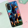 Capa para cachorro Dachshund Doberman para Redmi Note 12 Pro Plus para Redmi Note 10 8 9 11 Pro 12S 11S 10S 9S 9C 10C 12C