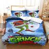 3d Three-piece Set European and American Size Santa Claus Quilt Cover Home Textiles