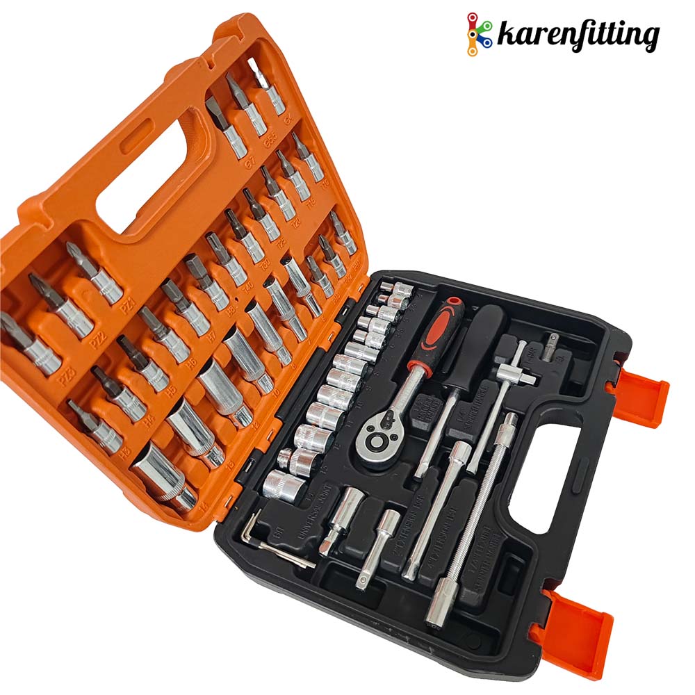Good Quality Household Car Repair Tool 53 Pieces Set Hand Tool Kits Ratchet Wrench