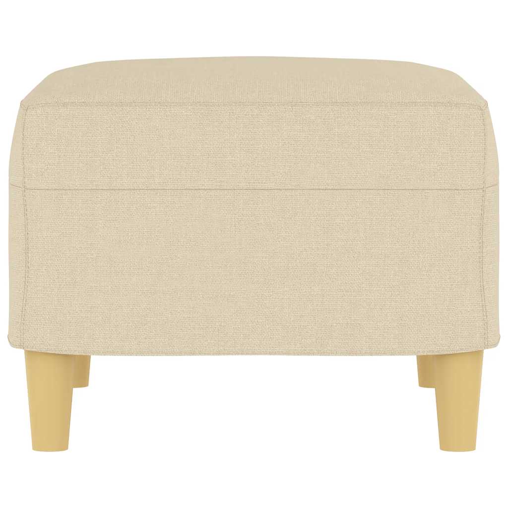 Vidaxl Footstool, Cream, 60X50X41 Cm, Upholstered In Fabric