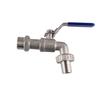 Ball Valve - BONI-SHOP® - 3/4 Stainless Steel 316 - Lockable Lever - 3/4 Wall Connection - 16 Mm Outlet