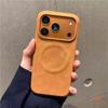 Étui de téléphone magnétique en cuir d'agneau à sensation de peau de luxe pour iPhone 17 Air 13 Mini 12 11 14 15 Plus 16 Pro Max XS XR X Housse Mate