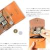 Porte-monnaie en cuir véritable Tochigi, fabriqué au Japon x [ZARIO-GRANDEE] ZARIO-GRANDEE - Homme Femme [ZAG-0028] (Orange Marine)