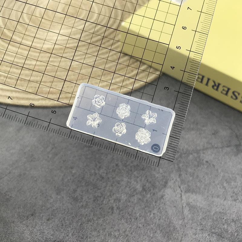 Mucegai Silicon 3D Floare Trandafir pentru Unghii Stil Ocean Scoică Stea de Mare Unghii Mucegai Transparent DIY Decorare Artă Unghii Manichiură Instrumente Design