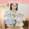 Sheep Plush Toy With Dress And Bow Decoration For Children