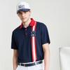 MARTINE GOLF One Point Print Polo Shirts_Navy (Men)