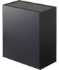 Jitsugyo [Gypsum Board Tweezers and Wood Screws Included] Wall Toilet Pot & Storage Case Black Approx. W20.5XD12.2XH24cm Tower Flap Type