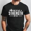 Nicht meine Stärke Bibelvers T-Shirt Frau Mann Christlich Religiös Bedrucktes T-Shirt Vintage Lässig Rundhals Baumwolle Kurzarm Oberteile