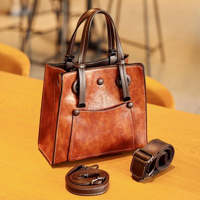 Retro Women's Bag Simple Large Capacity Tote Bag Popular Shoulder Bag Urban Ladies All The Handbag