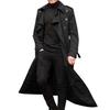 Trendy pánský trenčkot Slim Fit Ležérní mužský podzimní klopa s dvojitým nádechem