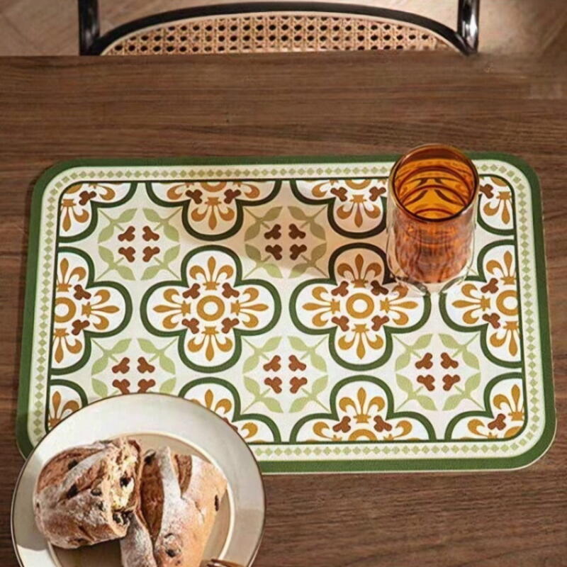 Retro Vibe Leather Placemat