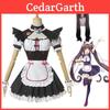 Nekopara Chocola Vanilla Katzen-Maid-Kleid Japanisches Anime Cosplay Kostüm Perücke