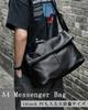 UNISOUL Τσάντα Ώμου Crossbody με 5 Τέλειες για και Κατασκευασμένη από PU Ανδρικές Τσέπες, Casual, Μαύρη, Για Μετακίνηση, Ελαφριά, Αδιάβροχη, Δερμάτινη.