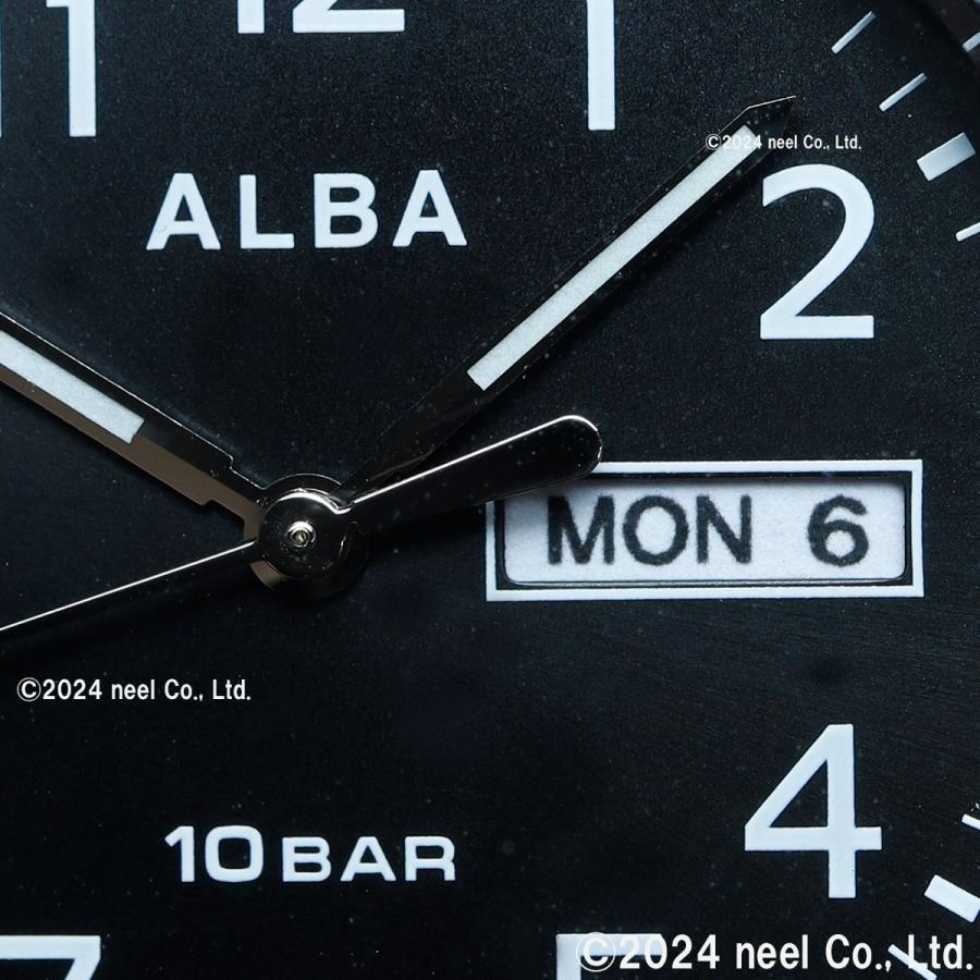 Seiko ALBA AQPJ411 Men's Sports Watch Titanium Case 10 Bar Water Resistant Luminescent Dial Nylon Strap Made In Japan