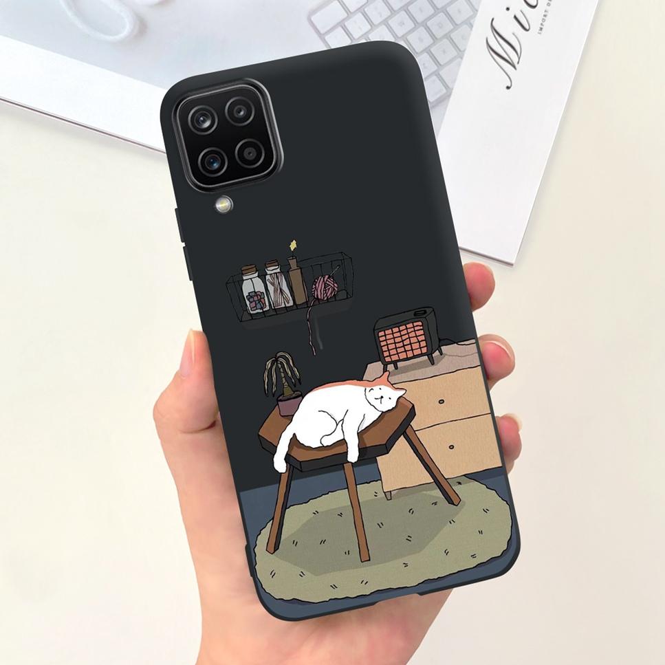 NEW Design For Samsung Galaxy A12 Case Silicone TPU Back Cover For Samsung A12 M12 F12 Galaxy M12 India Funda Couqe Bumper