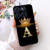 For Motorola Edge 70 Fashion Crown Letter Phone Case For Motorola Moto X70 Air Edge70 5G XT2601-2 Black Silicone Soft Cases