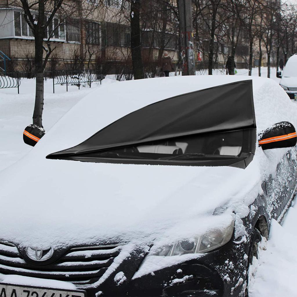 Universal Car Windshield and Wiper Protector - 600D Oxford Cloth for Snow and Ice Coverage